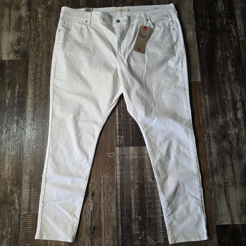 Levi's White Women's 721 High-rise Skinny Jeans 24W M